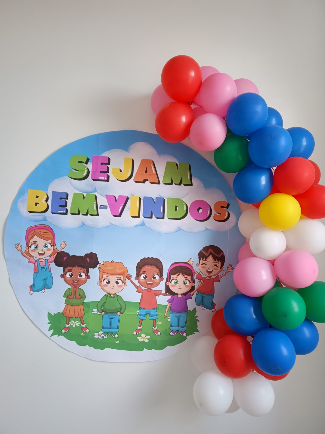 Painel Redondo Sejam Bem-Vindos - Imagem 3