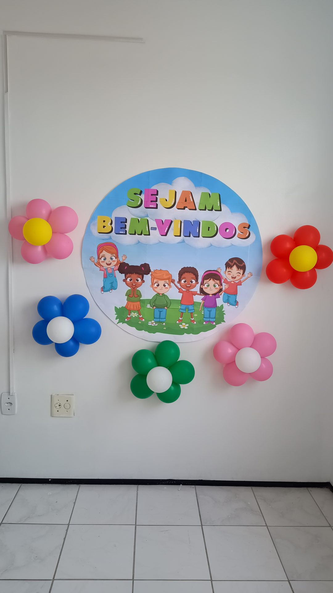 Painel Redondo Sejam Bem-Vindos - Imagem 2