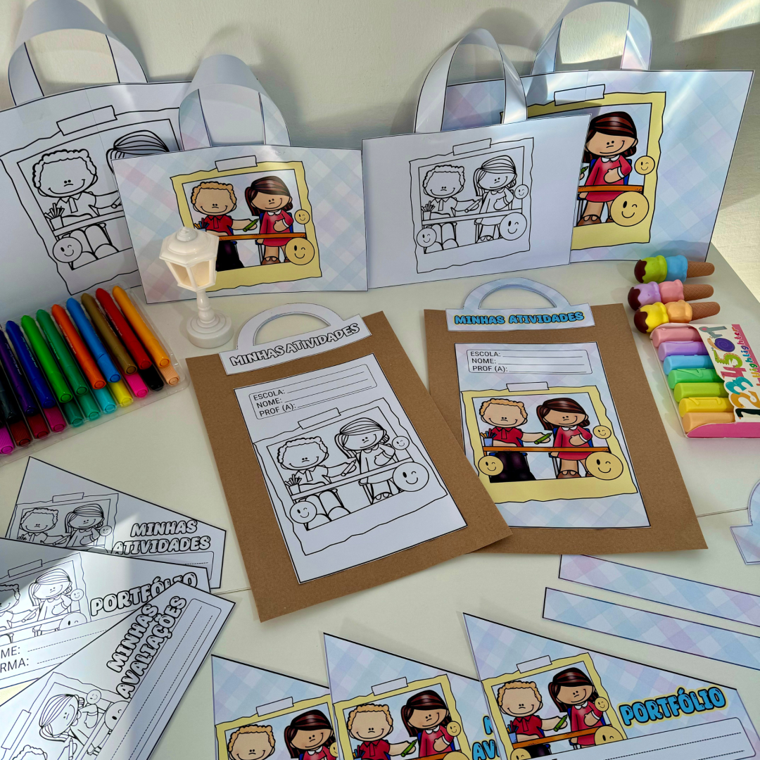 Kit Capas de Atividades Escola