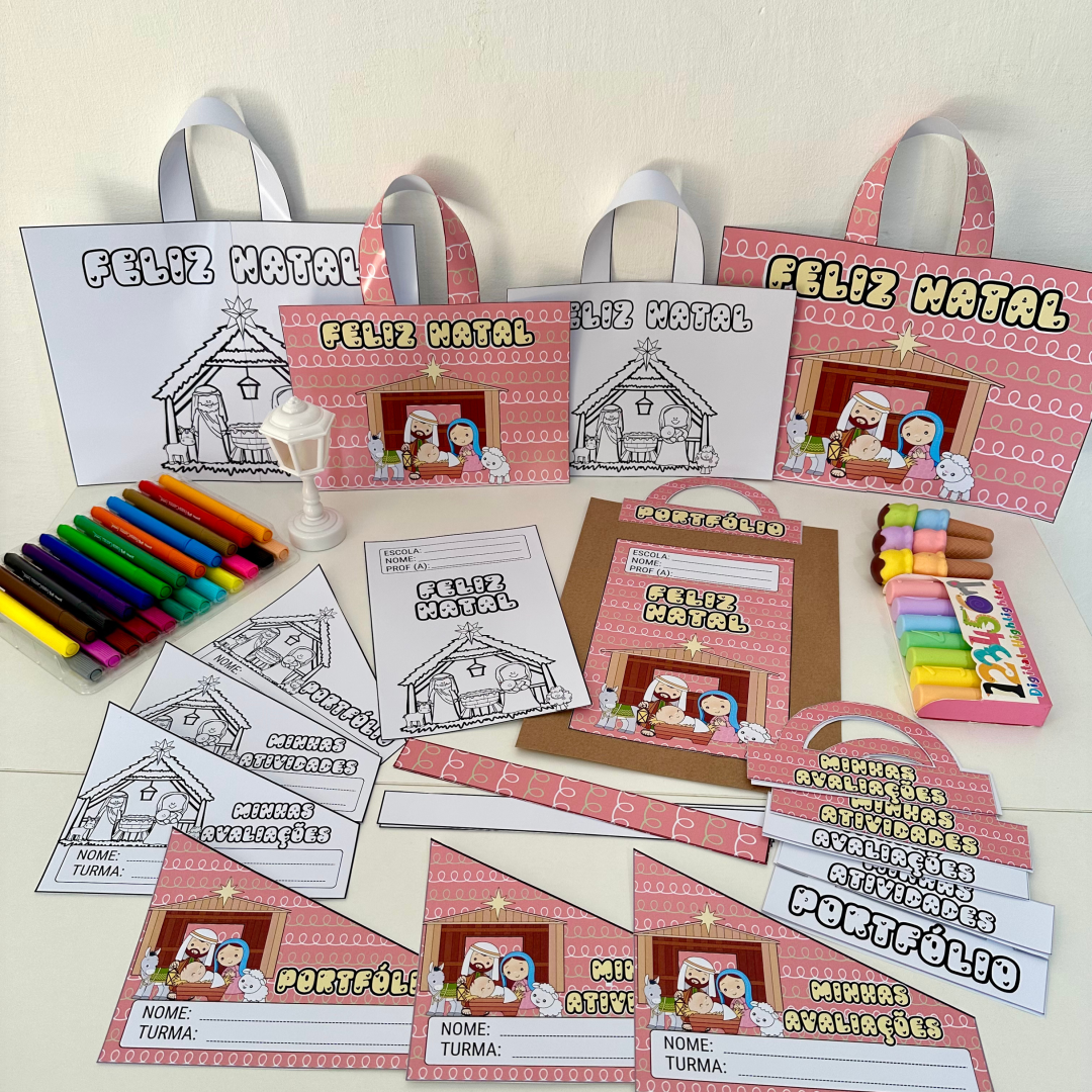 Kit Capas de Atividades Natal Cristão