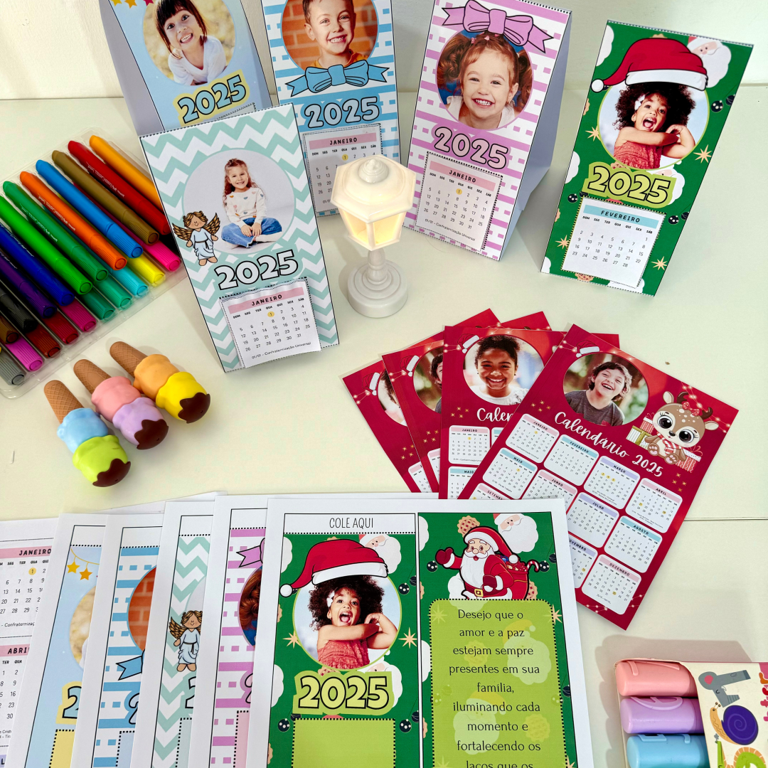 Calendários de mesa 2025