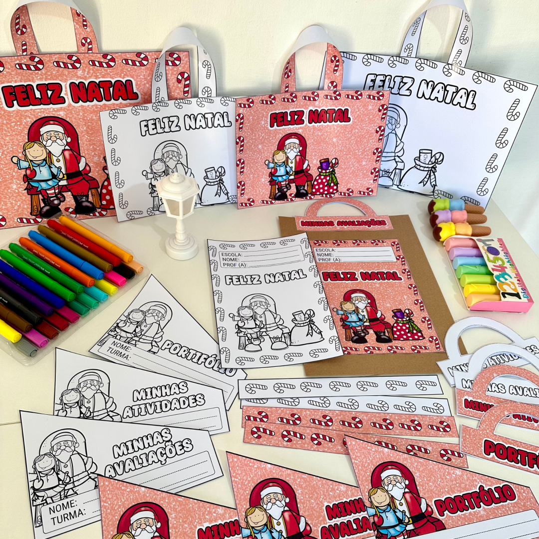 Kit Capas de Atividades Papai Noel