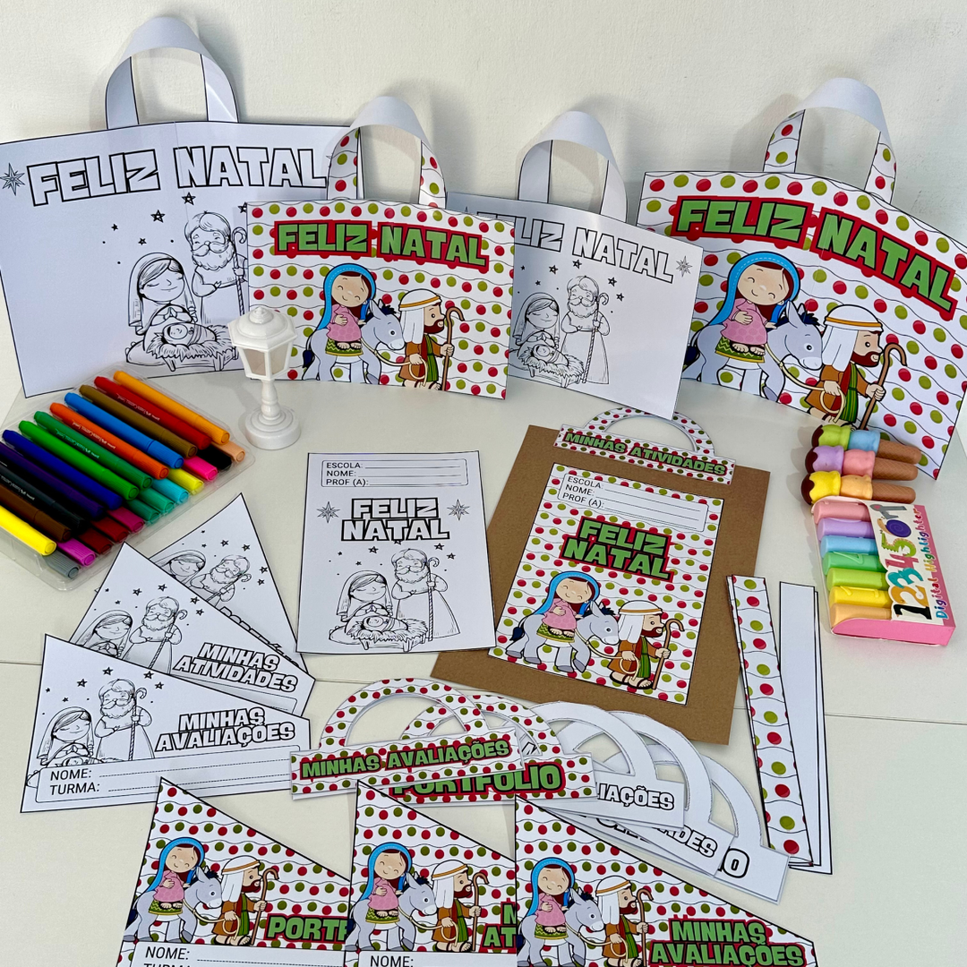 Kit Capas de Atividades Natal Cristão