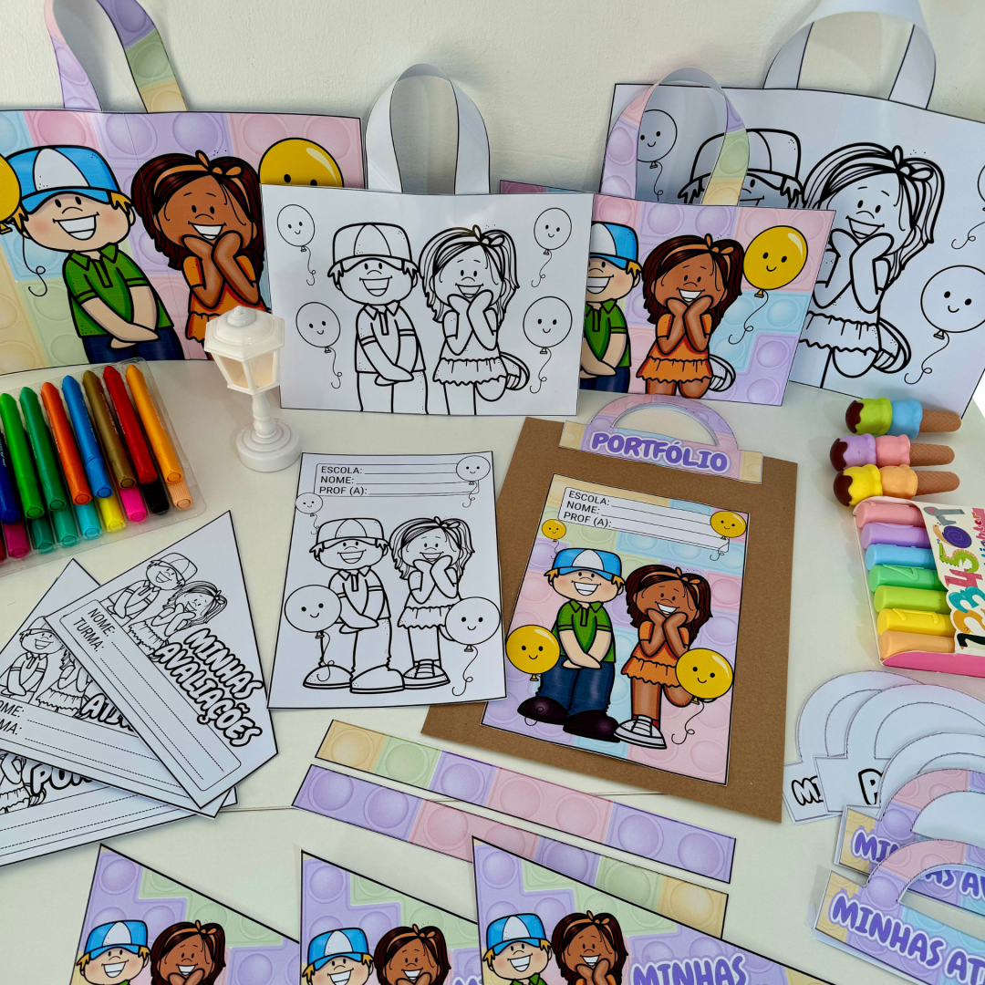 Kit Capas de Atividades Festa