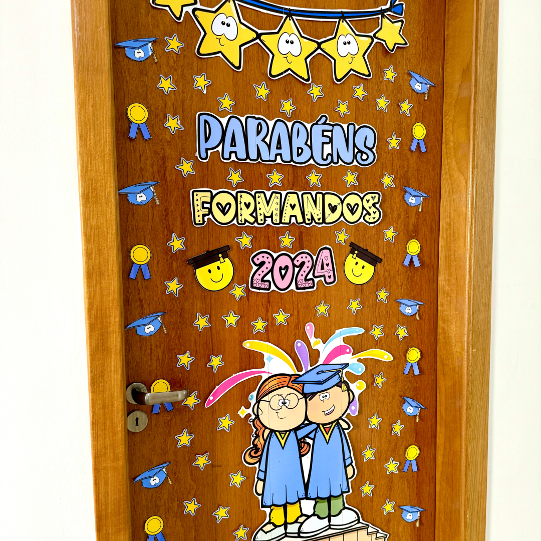 Decoração de porta Formandos 2024