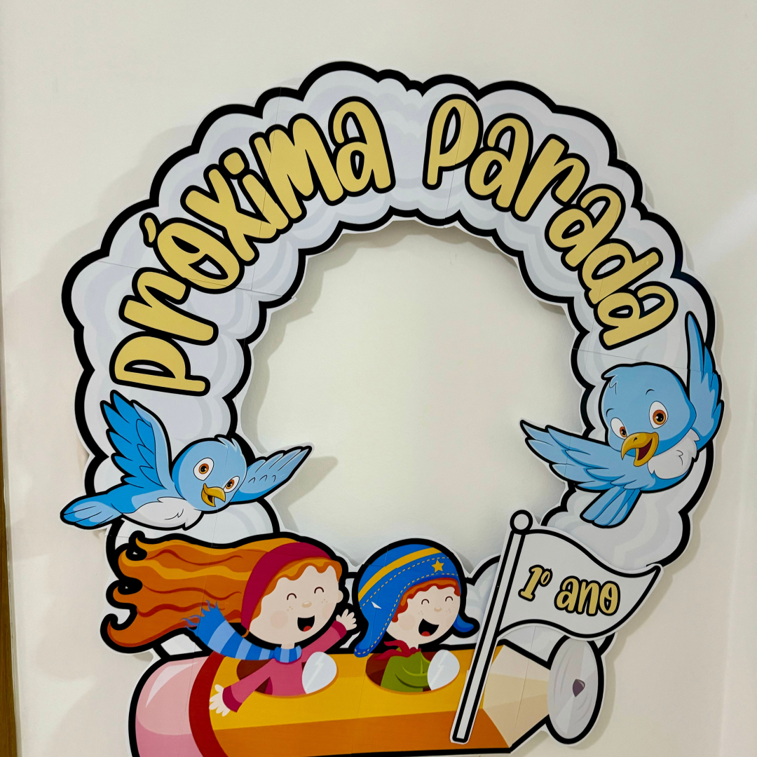 Arte Bambolê tema Próxima Parada