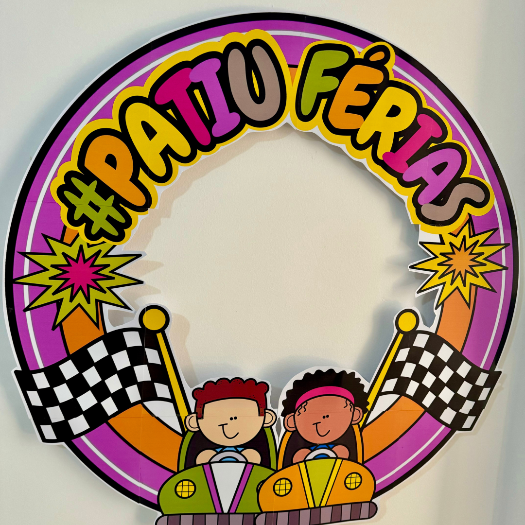 Arte Bambolê tema #PartiuFérias