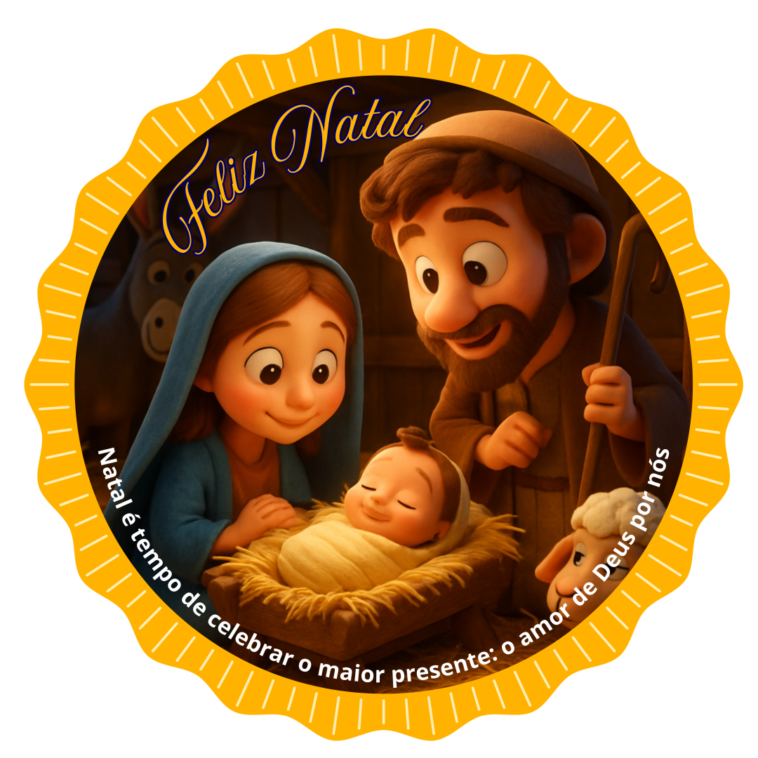 Painel Natalino Desenho Redondo