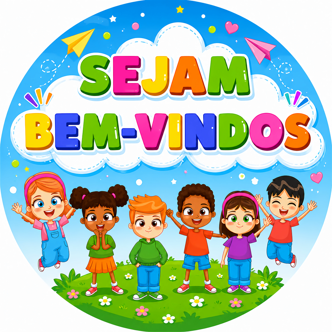 Painel Redondo Sejam Bem-Vindos
