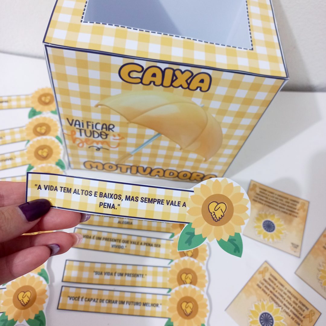 Caixa Motivadora Setembro Amarelo