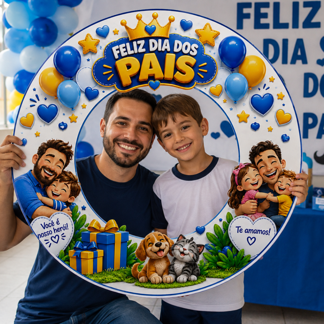 Arco de fotos Feliz dia dos Pais