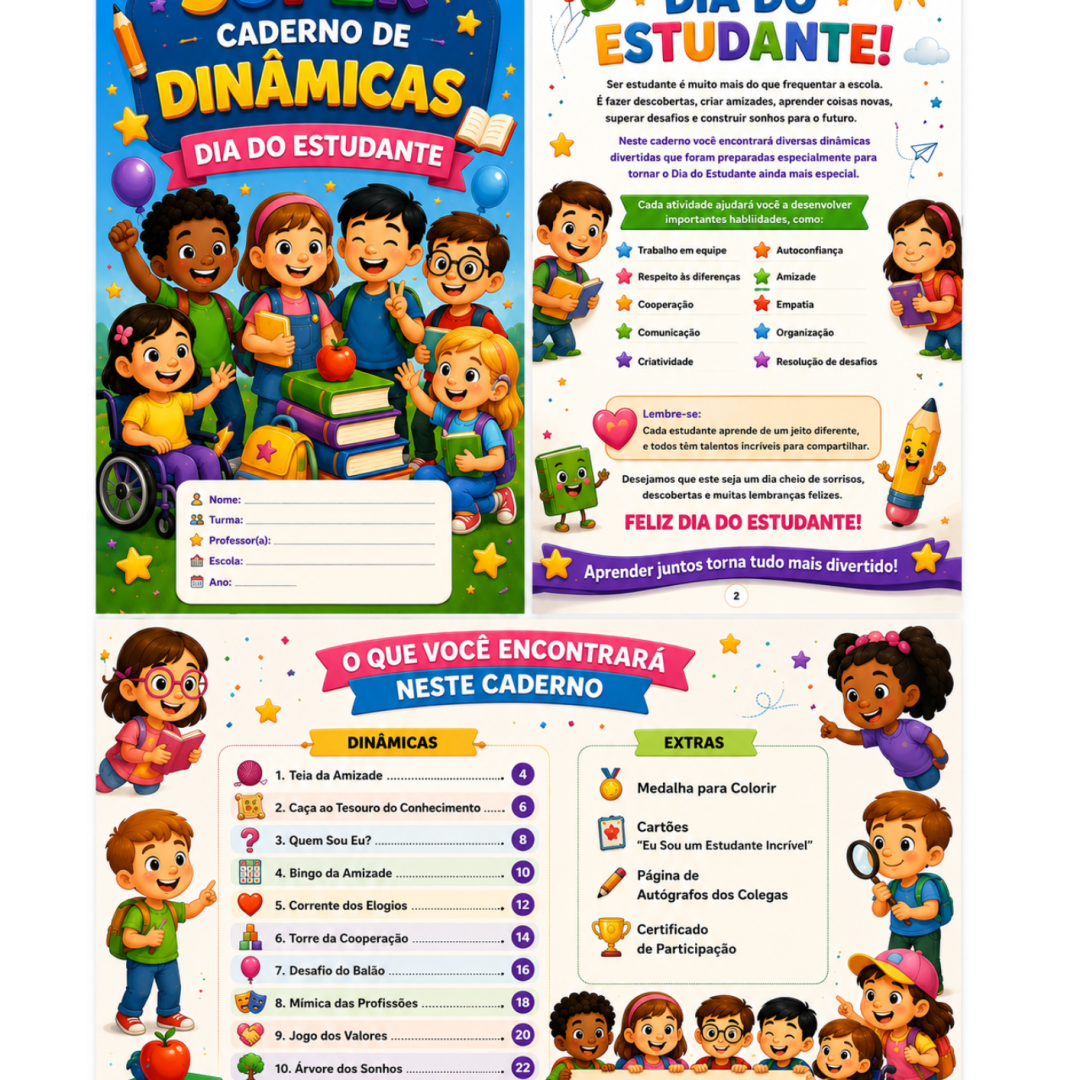 10 Dinâmicas Dia do Estudante