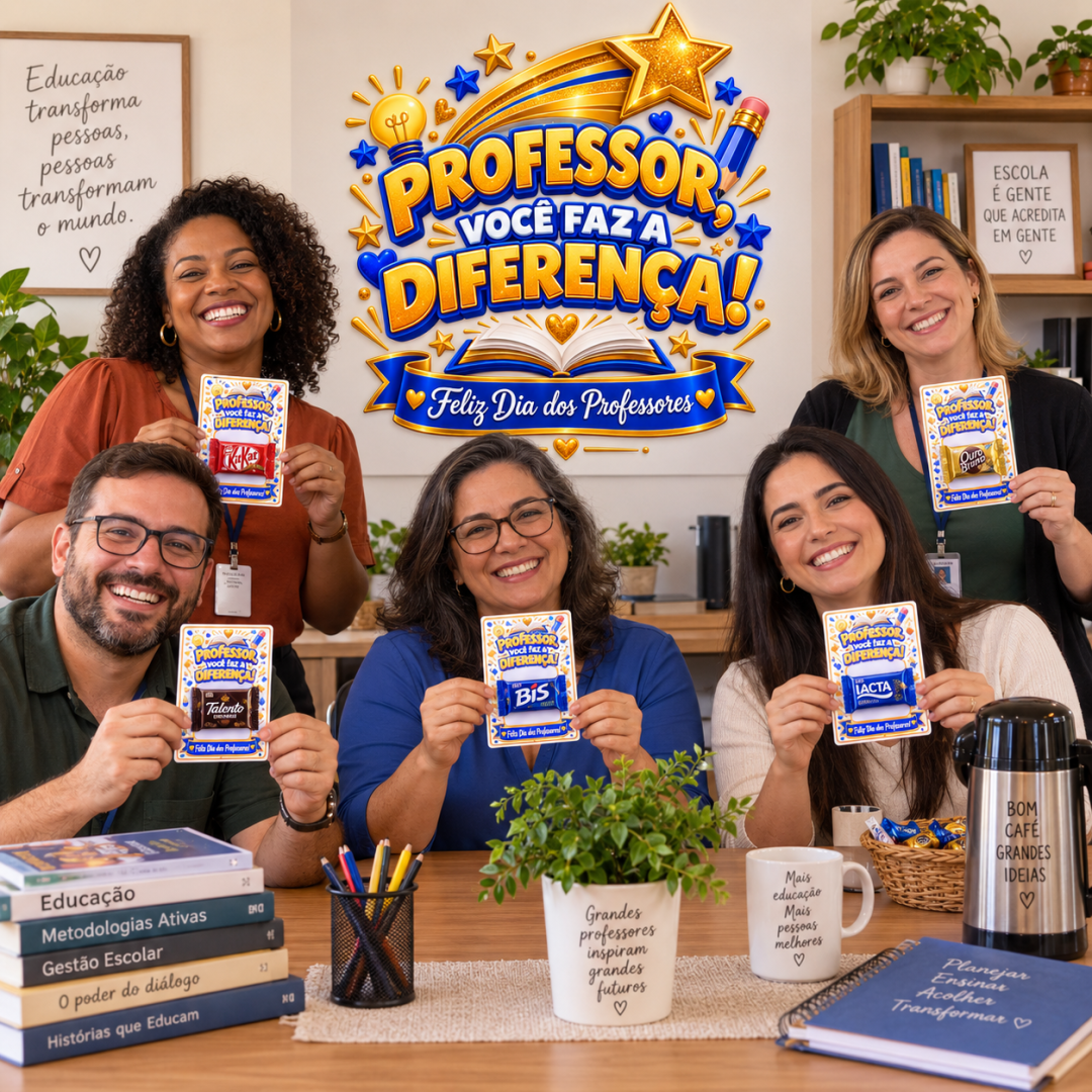 Painel Professor Estrela + cartão